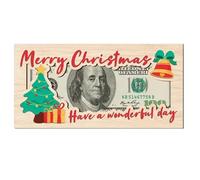 Pince à billets de Noël | Éléments de Noël | Pince à billets stable et légère pour la famille, les amis, les enfants, Noël, anniversaire, Nouvel An