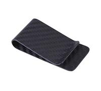 Pince à billets en fibre de carbone véritable noir mat, Noir mat.