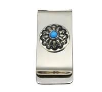 Pince À Billets en Métal, Portefeuille Minimaliste Rétro en Laiton for Homme, À Glisser dans La Poche Avant