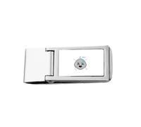 Pince à billets fine en acier inoxydable avec tête de regret