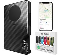 Pince A Billets Homme, Porte Carte Et Billets, Porte Carte Carbone Avec Puce Airtag Intégrée, Plus De Protection Pour Votre Wallet, C'Est Un Cadeau De Ridge Wallet Pour Les Hommes