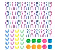 Pince à Bobine de Fil Porte Amis Canette Clip de Couture Colorés Support Hugger de Bobine l'organisation Accessoires de Couture 3 Modèles pour Machine à Coudre (100PCS)