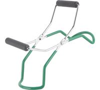 Pince à bocal multifonctionnelle en acier inoxydable PP anti-brûlure Pince à plateau Outil de cuisine (vert)