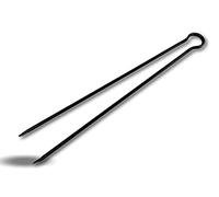 Pince à bois modèle acier forgé 70 cm | Lot de 3 | Accessoire pour entretien poêle barbecue chaudière cheminée | Pour braises bûches charbon de bois | Attiser soulever attraper | Kibros CHPINC70x3