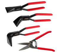 Pince à border x3 0° 45° 90° - mâchoire larg 60mm - Cisaille à tôle - pinces couvreur zingueur à plier cintrer couder la tôle