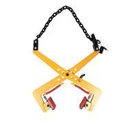 Pince à bordure, pince à décaler, support de pierre, pince de levage, support de trottoir, ouverture réglable, pour soulever et transporter des pierres (jaune, 350 kg + 350 kg)
