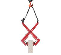 Pince à bordure, pince à pierre, pince à décalage réglable, pour soulever et transporter du bois, du bois scié, de la pierre (rouge, 500 kg)