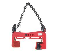 Pince à bordure, pince à pierre, pince à décalage réglable, pour soulever et transporter du bois, du bois scié, de la pierre (rouge, 325 kg)