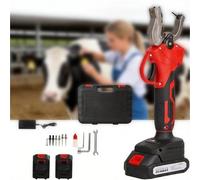 Pince à boucler les oreilles du bétail Applicateur de boucles auriculaires électrique sans fil Pour bovins porcs ovins Piles incluses coffret de rangement