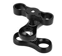 Pince à Boule Papillon, Mini Pince à Boule Papillon en Alliage d'aluminium, lumières de plongée, Support de Pince pour Appareil Photo, Clip Papillon, connecteur de plongée, Trou