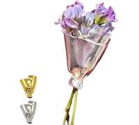 Pince à bouquet à porter, broche miniature vase exquise, idéale pour créer ou exposer vos bouquets. Accessoire simple, elle peut contenir des fleurs fraîches ou séchées. Parfaite pour les mariages