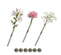 Pince à bouquet de fleurs, broche de revers, support de fleurs pour broche, support artistique en acier inoxydable pour la fête des mères, petite amie et amie cadeaux d'anniversaire