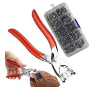 Pince à bouton - Kit complet de fermeture de précision, kit complet de fixations de boucles en métal pour les fabricants de costumes, catégorie de matériel de couture professionnel pour les bricoleurs