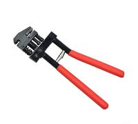 Pince à bride et poinçon 2 en 1 avec poinçon de 5 mm pour réparation de tôle, capacité de sertissage de 13 mm, tête rotative pour pliage de précision des bords (rouge)