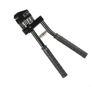 Pince à bride et poinçon 2 en 1 avec poinçon de 5 mm pour réparation de tôle, capacité de sertissage de 13 mm, tête rotative pour pliage de précision des bords (noir)