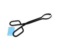 Pince à bûches en fonte robuste noire pour cheminée intérieure/brasero accessoires/pinces pour poêle extérieure/longue pince à bûches/pince à bois de chauffage/pince à feu de camp