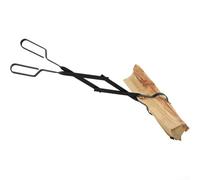 Pince à bûches longue portée avec poignée ergonomique pour un réglage sûr de la combustion du bois dans les foyers intérieurs et extérieurs, les feux de camp ou les feux de camp de jardin, robuste