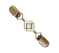 Pince à cardigan style vintage œil de chat pour femme - Élégante broche et ceinture - Style traditionnel, One Size, Comme décrit
