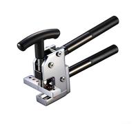 Pince à carrelage avec poignée en caoutchouc robuste et mécanisme de pression réglable pour couper et briser manuellement les carreaux, le verre, le marbre et les dalles de roche (argent)