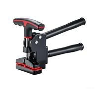 Pince à carrelage manuelle à usage professionnel avec poignée ergonomique en caoutchouc pour un contrôle fiable lors de la coupe de carreaux de verre et de pierre (rouge)