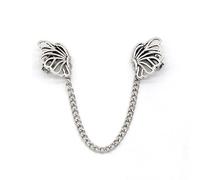 Pince à chaîne pour pull femmes filles tricot châle broche broche tendance cardigan collier clip bijoux pour réunions d'affaires, Métal