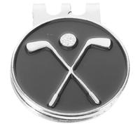 Pince à Chapeau Magnétique de Golf, Marqueur Portable Noir en Alliage | Clip Détachable, Fixation Rapide Chapeaux et Ceintures, Finition Poli Lisse sans Bavure, pour Parcours et Putting
