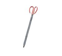 Pince A Charbon Pinces à feu et pinces déchets en acier inoxydable, fer charbon forgé robuste for la maison, outil de ramassage sanitaire(Red-50cm)