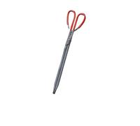 Pince A Charbon Pinces à feu et pinces déchets en acier inoxydable, fer charbon forgé robuste for la maison, outil de ramassage sanitaire(Red-40cm)