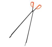 Pince à Charbon pour Barbecue et Bois, Opération D'une Main, Noir | Fer Métal Plastique, Résistant à Chaleur, pour Bûches et Foyers, Usage la Cuisine Camping Restaurant