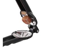 Pince à Châtaigne Casse-Noisette Portable, Outil de de Châtaigne en Acier Inoxydable, Pince à Ouvre-Noix en Métal Casse-Noix Multifonction (Noir)
