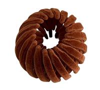 Pince à cheveux 1/7 - Pince à cheveux en velours vintage rétractable pour queue de cheval - Trois rangées de dents - Pince à cheveux magique pour cheveux longs, courts, bouclés et raides