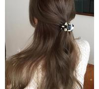 Pince À Cheveux À Carreaux Pour Femmes, Carré, Acétate, Mosaïque, Grille, Pince, Barrette Chic, Accessoires Pour Cheveux