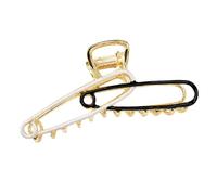 Pince à cheveux à épingle de sûreté avec fermeture à, Black | et accessoire pour cheveux avec dents agrippantes