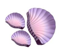 Pince à cheveux à griffes pour cheveux épais, rayures en forme de coquille pour femme | 3 mode folle quotidienne, pince parfumée pour l'école plage voyage concert bal mariage randonnée