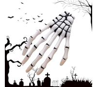 Pince à cheveux à main squelette,pinces à cheveux en os de main squelette - Décor de faveur de fête d’Halloween à main squelette,Eyeball Fashion Punk Rock Devil Claw, Unique pour la fête, et adultes,