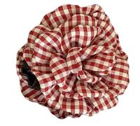 Pince à cheveux à motif fleur à carreaux de durabilité - Pince à cheveux tendance pour femmes - Épingle à cheveux douce pour des coiffures polyvalentes