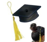 Pince à cheveux à pompons pour remise de diplôme - Accessoires sur le thème de l'obtention d'un diplôme - Pour cérémonie de remise de diplôme, enterrement de vie de jeune fille, médecin, femme, plage