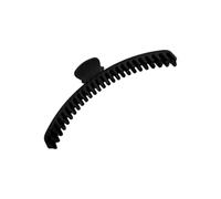 Pince à cheveux à profil bas avec prise en main texturée pour une utilisation prolongée, outil de coiffage léger et solide, accessoire de cheveux élégant finition mate