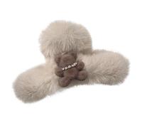 Pince à cheveux - Accessoire doux pour cheveux poilus | Engagement de cheveux pour ours en peluche, grand clip de griffe moelleux pour femmes, filles, titres de cheveux élégants