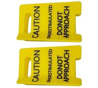 Pince à cheveux amusante avec panneau d'avertissement de couleur jaune pour classe de travail ou sorties décontractées, étincelles, rires, accessoires de cheveux pour femme