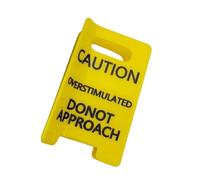 Pince à cheveux amusante avec panneau d'avertissement de couleur jaune pour classe de travail ou sorties décontractées, étincelles, rires, accessoires de cheveux pour femme