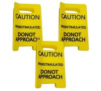 Pince à cheveux amusante avec panneau d'avertissement de couleur jaune pour classe de travail ou sorties décontractées, étincelles, rires, accessoires de cheveux pour femme