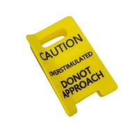 Pince à cheveux amusante avec panneau d'avertissement de couleur jaune pour classe de travail ou sorties décontractées, étincelles, rires, accessoires de cheveux pour femme