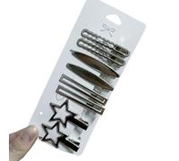 Pince à cheveux argentée étincelante en forme de bec de canard pour filles et femmes, accessoires de cheveux polyvalents