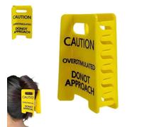 Pince À Cheveux Attention, Surstimulation !, Pince Jaune Humoristique Pour Cheveux Épais, « Accroche-toi, Partenaire, Je Suis Surstimulée ! », Pinces À Cheveux En Acrylique À Forte Adhérence