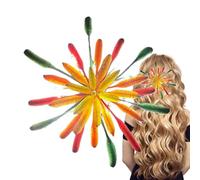 Pince à cheveux au feu pour le Nouvel An, décorations antidérapantes, colorées au feu, pour les cheveux du Nouvel An, pour un usage quotidien, voyage, fête de mariage été anniversaire