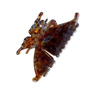Pince à cheveux avec conception de griffe à charnière à, A | Conception de papillon en acrylique, structure de griffe à charnière à ressort, accent de cheveux pour tresses,