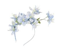 Pince à cheveux avec fleur de jasmin artificielle avec fibre de polyester décorative pour fête de mariage et photo
