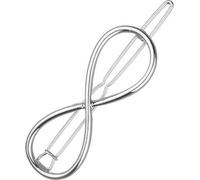 Pince à cheveux avec motif infini, bijoux en métal, 6x2 cm
