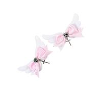 Pince à cheveux avec nœud papillon pour filles - Ruban doux - Accessoires pour cheveux - Design sécurisé et antidérapant - Pour fête, voyage